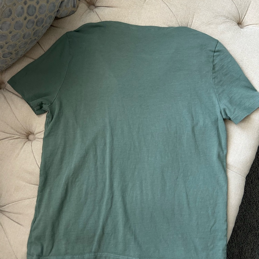 Lacoste Olive V-Neck Tee - Picture 6 of 6